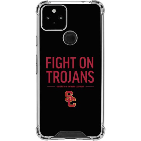 University of Southern California Fight On Trojans Google Pixel 5 Clear Case